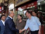 Dışişleri Bakanı Mevlüt Çavuşoğlu’ndan Esnaf Ziyareti