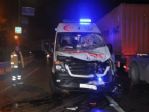 Ambulansla Motosiklet Kafa Kafaya Çarpıştı
