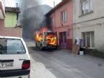 Bursa’da Seyir Halindeki Kamyonet Böyle Alev Aldı