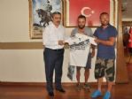 Ünlü Futbolculardan Başkan Alıcık’a Ziyaret