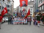 Rize’de Gergin Doğu Türkistan Yürüyüşü