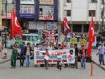 Rize’de Gergin Doğu Türkistan Yürüyüşü