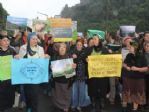 Rize’de Yeşil Yol Protestosu
