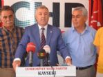 Chp Kayseri Milletvekili Çetin Arık: