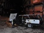 Şırnak’ta Askerin Aracı Ateşe Verildi