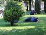 Vatandaşlar Gölgeliklere Sığındı