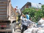 Evden Çıkartılan Kamyon Dolusu Çöp İmha Edildi
