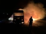 Seyir Halindeki Kamyon Alev Alev Yandı