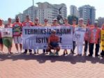 Tek Koluyla ’termik Santrale Hayır’ Demek İçin Koştu