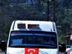 Giresun’da Dolmuşlar Türk Bayrakları İle Süslendi