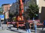 Osmanlı Motifli ışıklandırma Sisteminin Direkleri Yerlerine Monte Edildi