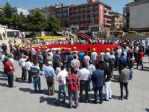Yozgat’ta İnşaatta Çalışan İşçiler İşlerini Bırakıp Terörü Lanetlediler