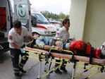 Motosiklet Su Kanalına Yuvarlandı: 2 Yaralı