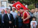 Dünya Güreş Şampiyonu Rıza Kayaalp, Memleketinde Mehter Takımı İle Karşılandı