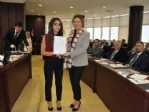 Omü’yü Birincilikle Kazanan Öğrencilere Başarı Belgesi