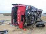 Tekirdağ’da Kamyon Devrildi: 1 Yaralı