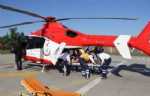Ambulans Helikopter Yardıma Yetişti