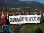 Organ Bağışı İçin Gökyüzünde Pankart Açtılar