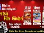 Didim’de Ücretsiz Sinema Günleri Başlıyor