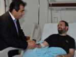 Vali Güzeloğlu’ndan Yaralılara Moral Ziyareti