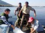 Bafa Gölünde Tekneyle Denetim