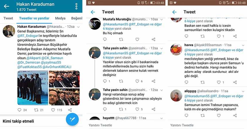 Karaduman'a sitem yağmuru