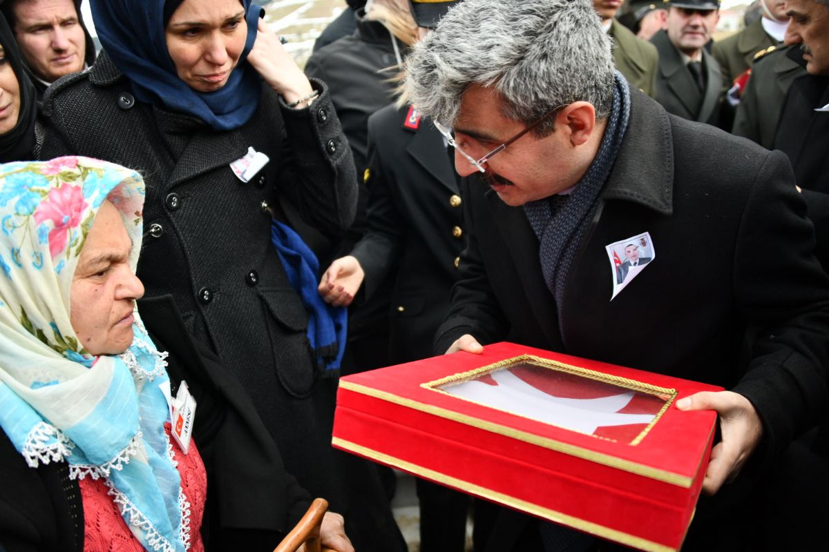 Samsun şehidine gözyaşı