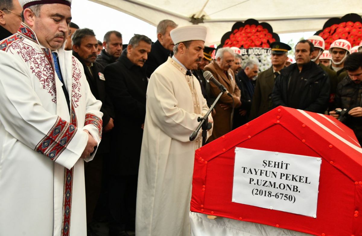Şehit Tayfun Pekel'e veda