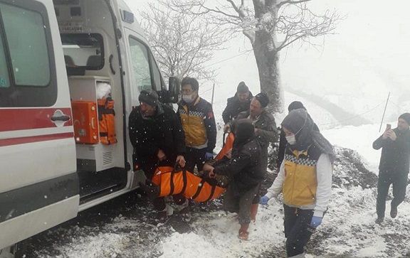 Tekkeköy'de karla mücadele