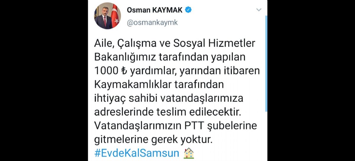 Bu görüntü Samsun'da olmayacak
